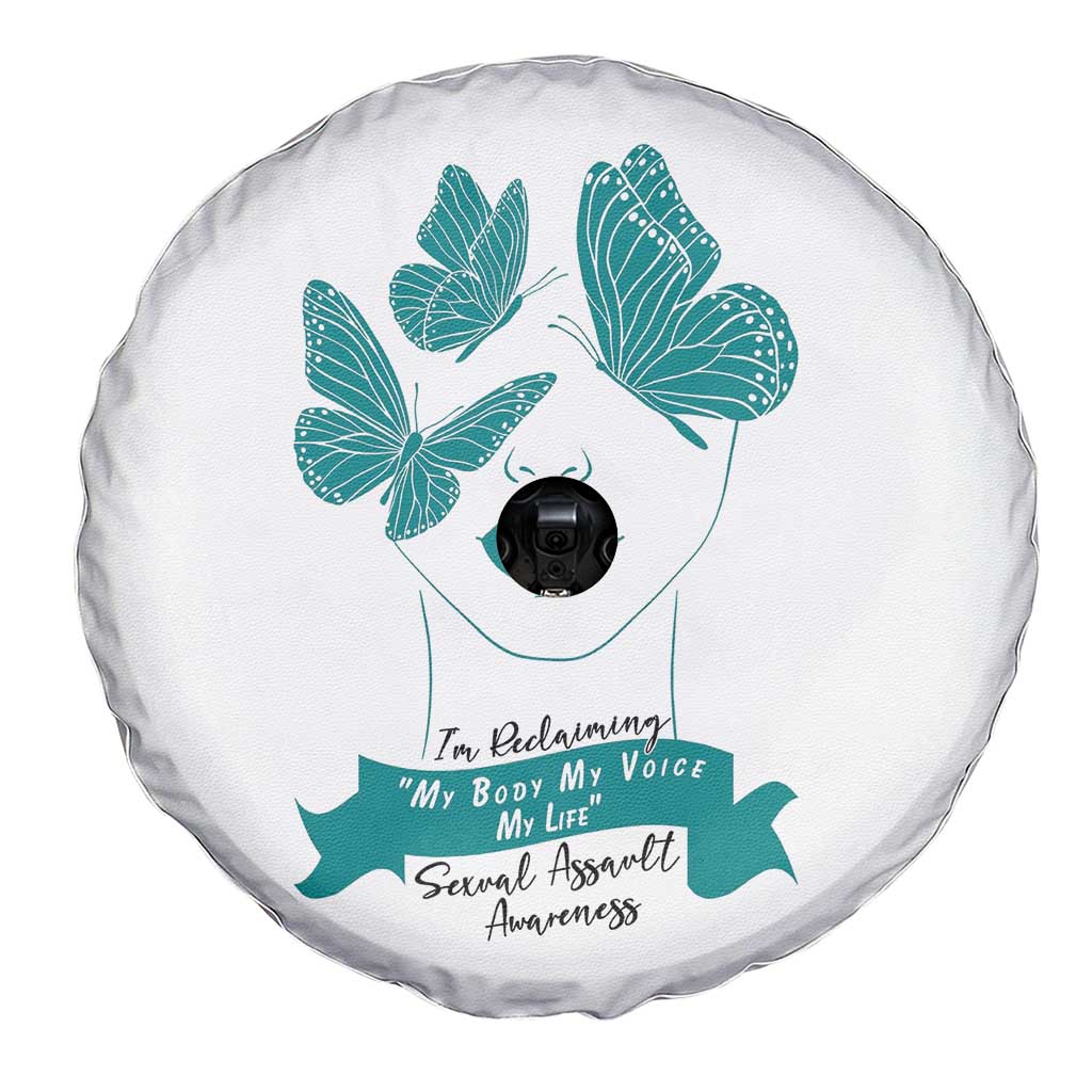 Sexual Assault Awareness Month Spare Tire Cover I Am Reclaiming My Body My Voice My Life