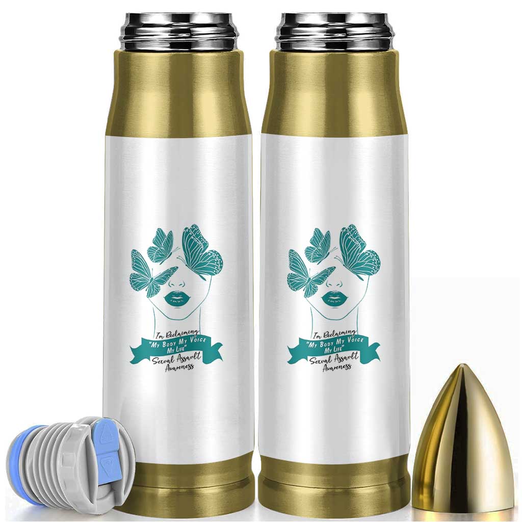 Sexual Assault Awareness Month Bullet Tumbler I Am Reclaiming My Body My Voice My Life