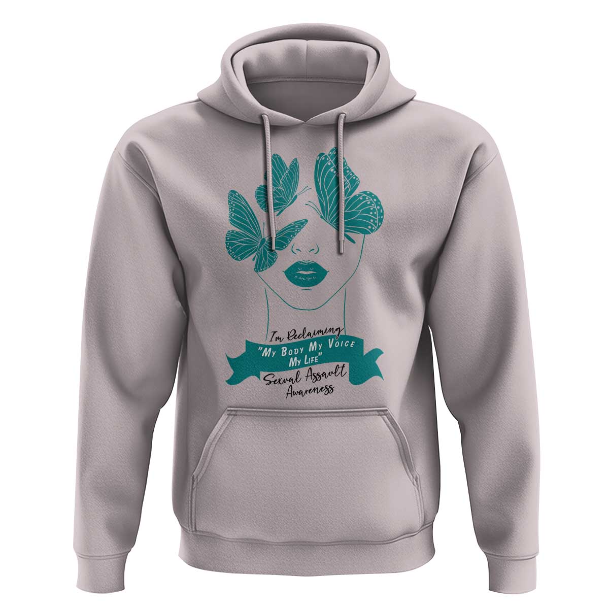 Sexual Assault Awareness Month Hoodie I Am Reclaiming My Body My Voice My Life