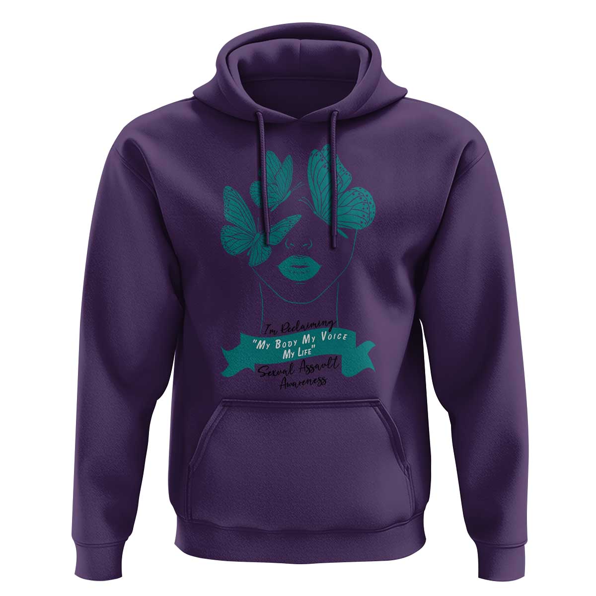 Sexual Assault Awareness Month Hoodie I Am Reclaiming My Body My Voice My Life
