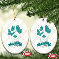 Sexual Assault Awareness Month Ceramic Ornament I Am Reclaiming My Body My Voice My Life