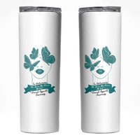 Sexual Assault Awareness Month Skinny Tumbler I Am Reclaiming My Body My Voice My Life