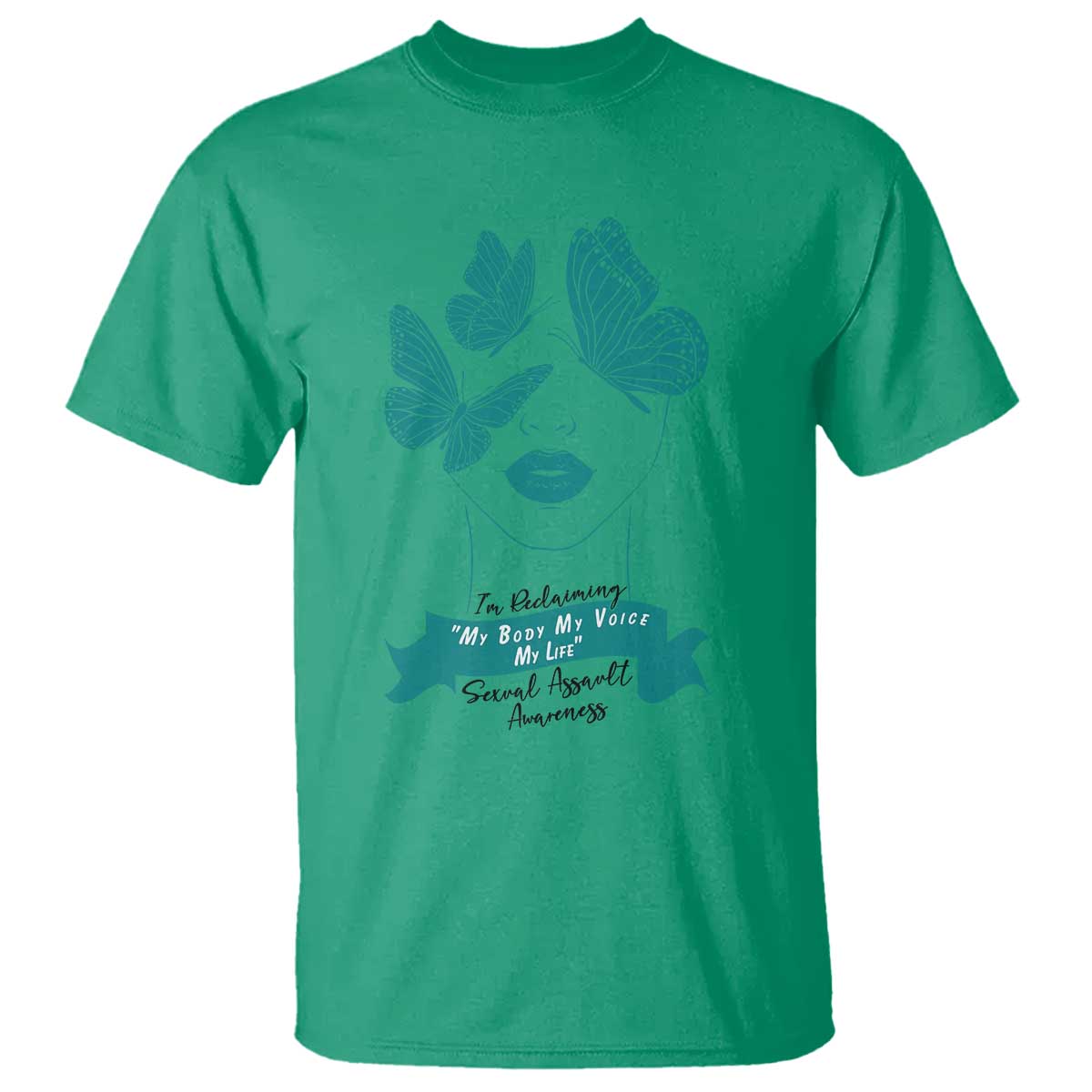 Sexual Assault Awareness Month T Shirt I Am Reclaiming My Body My Voice My Life