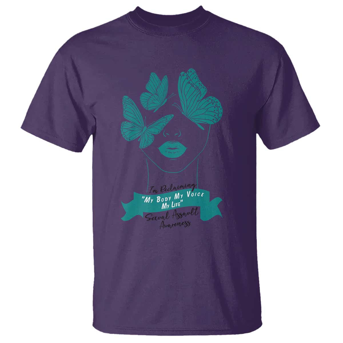 Sexual Assault Awareness Month T Shirt I Am Reclaiming My Body My Voice My Life