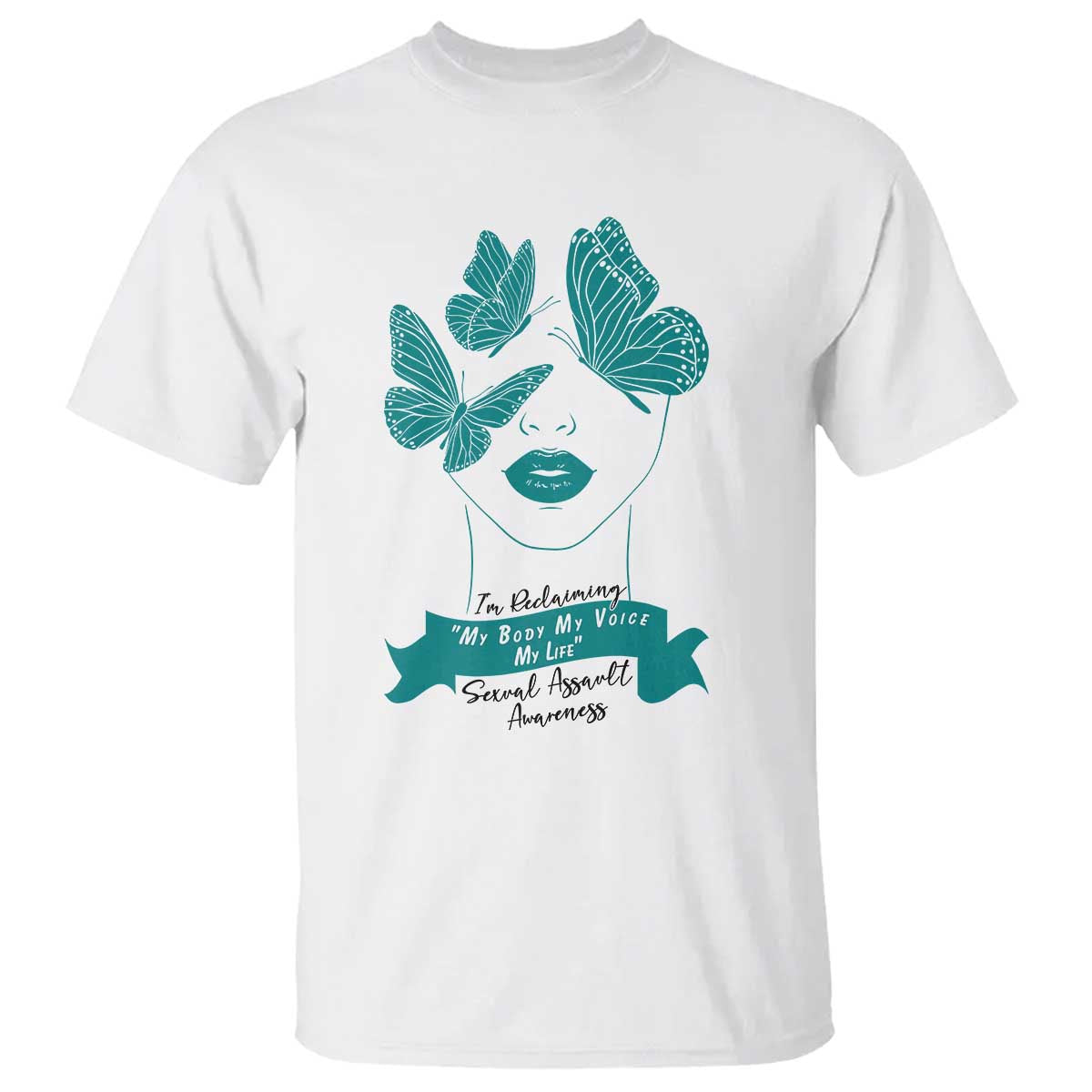 Sexual Assault Awareness Month T Shirt I Am Reclaiming My Body My Voice My Life