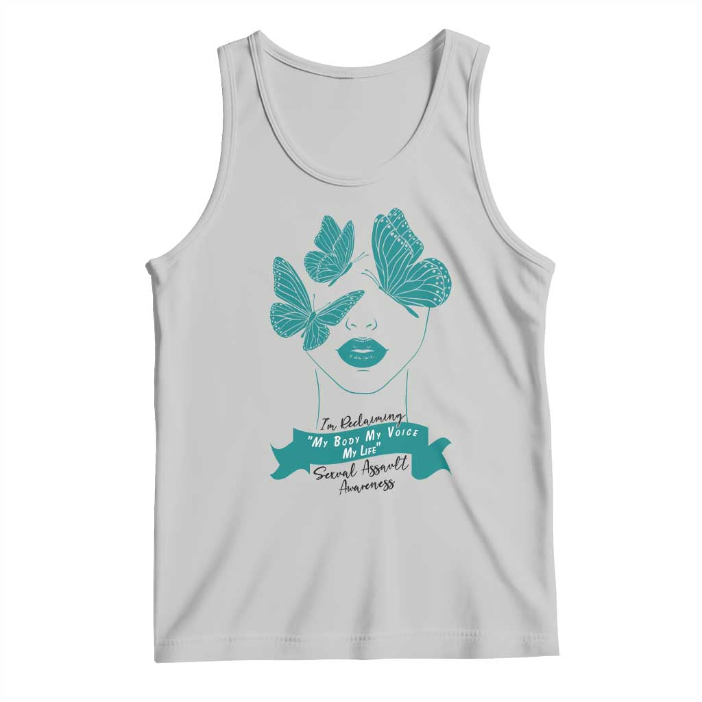 Sexual Assault Awareness Month Tank Top I Am Reclaiming My Body My Voice My Life
