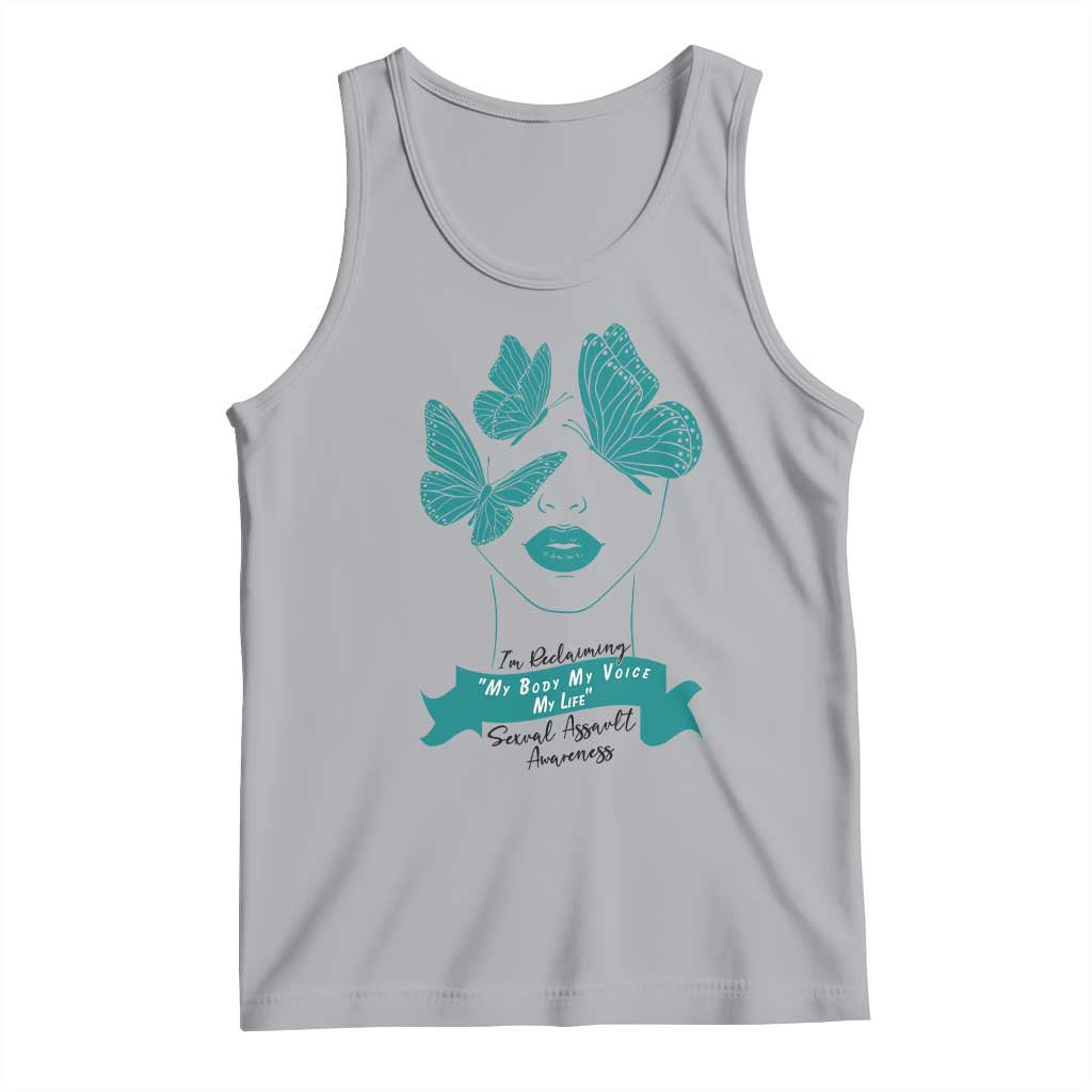 Sexual Assault Awareness Month Tank Top I Am Reclaiming My Body My Voice My Life