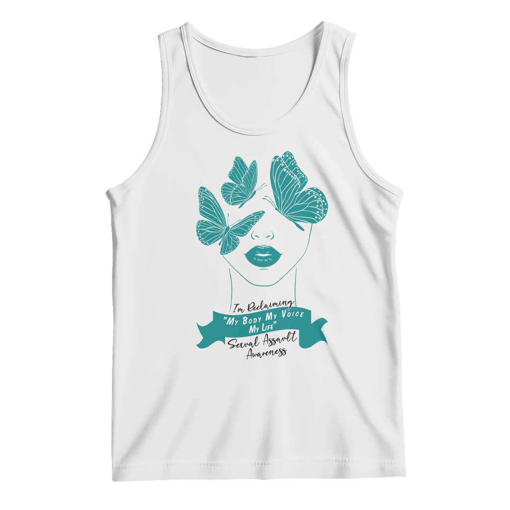 Sexual Assault Awareness Month Tank Top I Am Reclaiming My Body My Voice My Life