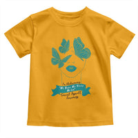 Sexual Assault Awareness Month Toddler T Shirt I Am Reclaiming My Body My Voice My Life