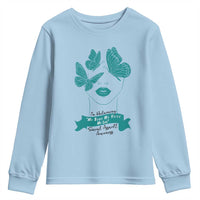Sexual Assault Awareness Month Youth Sweatshirt I Am Reclaiming My Body My Voice My Life