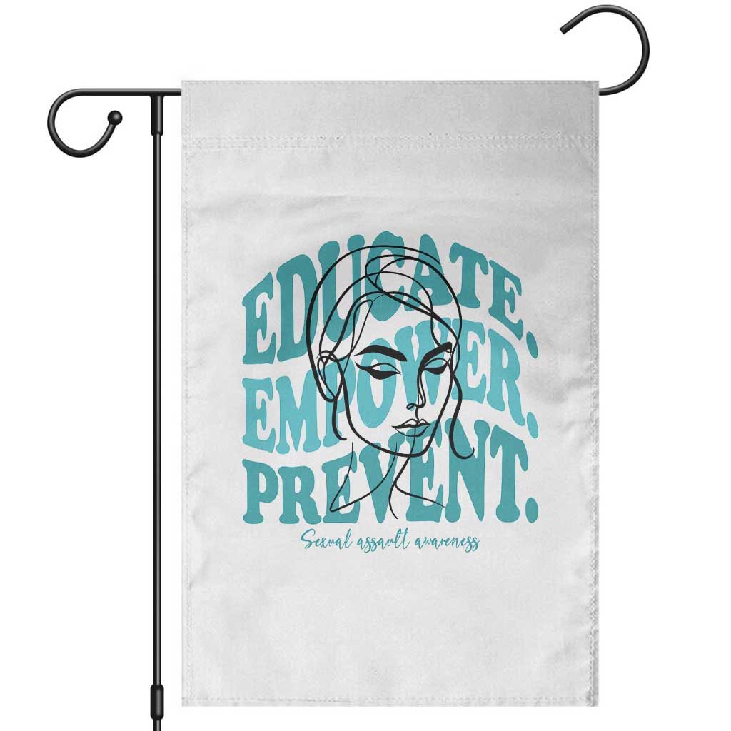 Sexual Assault Awareness Prevention Garden Flag Educate Empower Prevent Women's Right