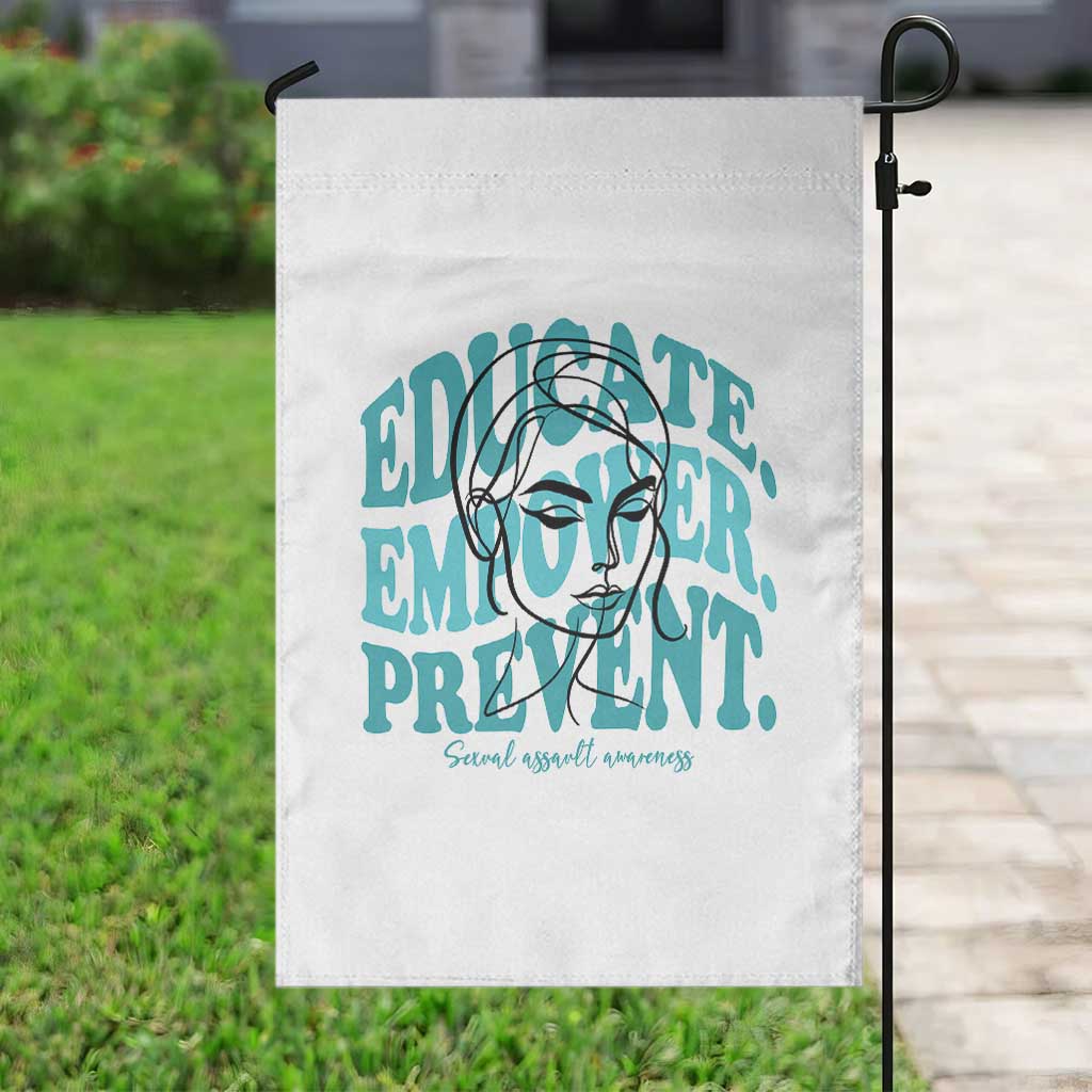 Sexual Assault Awareness Prevention Garden Flag Educate Empower Prevent Women's Right