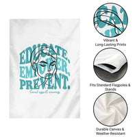 Sexual Assault Awareness Prevention Garden Flag Educate Empower Prevent Women's Right