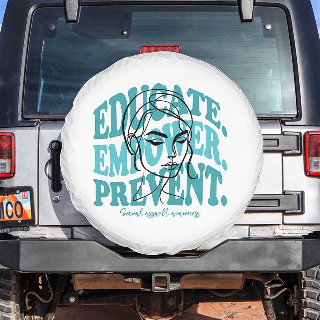 Sexual Assault Awareness Prevention Spare Tire Cover Educate Empower Prevent Women's Right