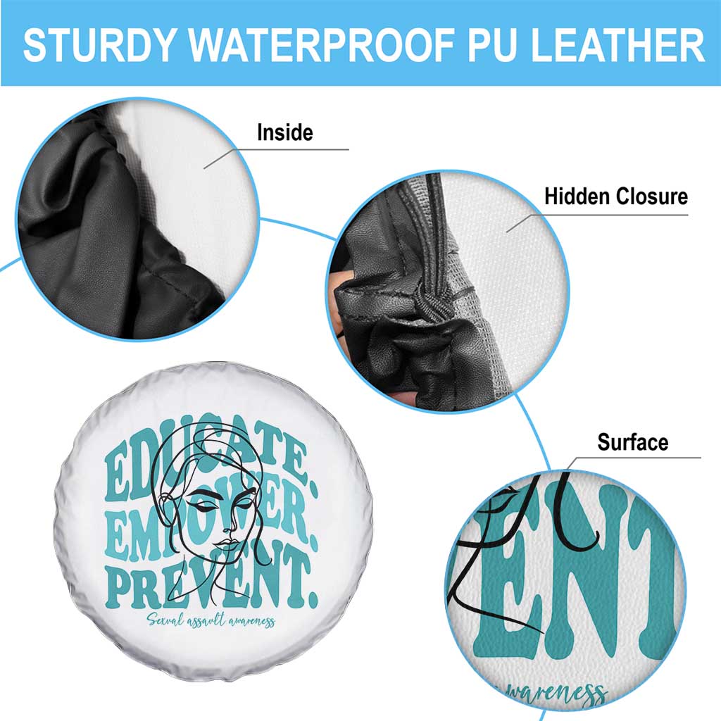 Sexual Assault Awareness Prevention Spare Tire Cover Educate Empower Prevent Women's Right