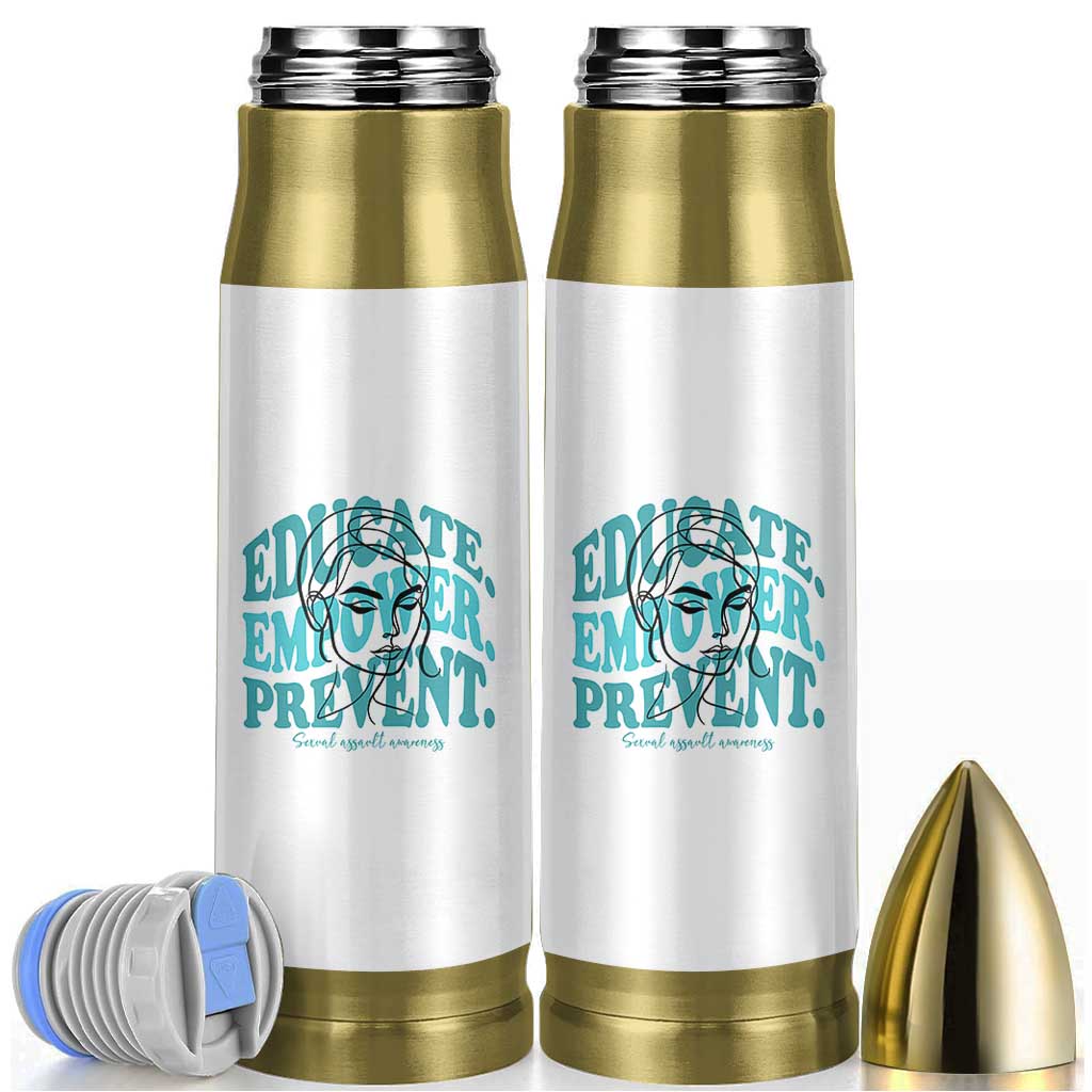 Sexual Assault Awareness Prevention Bullet Tumbler Educate Empower Prevent Women's Right