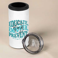 Sexual Assault Awareness Prevention 4 in 1 Can Cooler Tumbler Educate Empower Prevent Women's Right