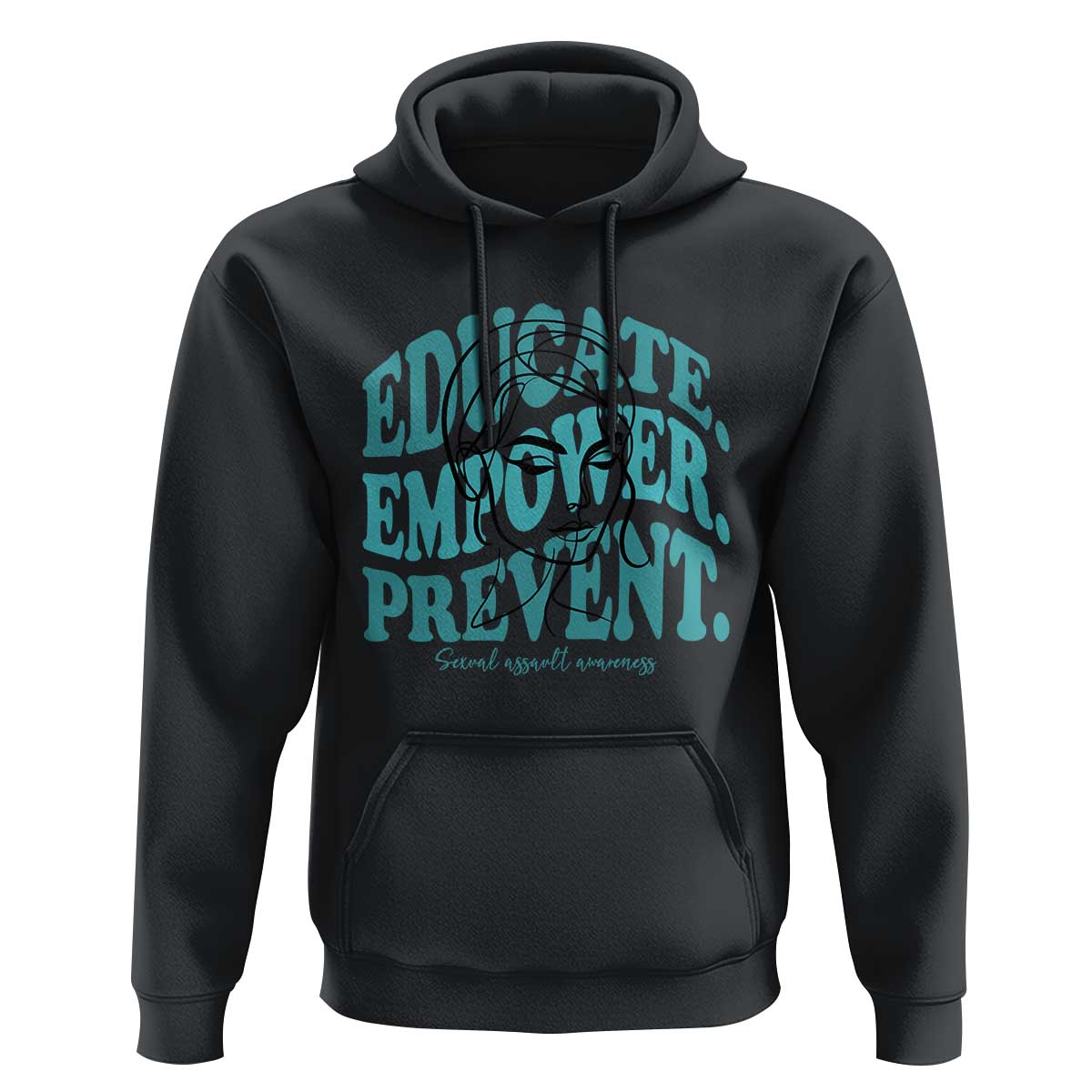 Sexual Assault Awareness Prevention Hoodie Educate Empower Prevent Women's Right