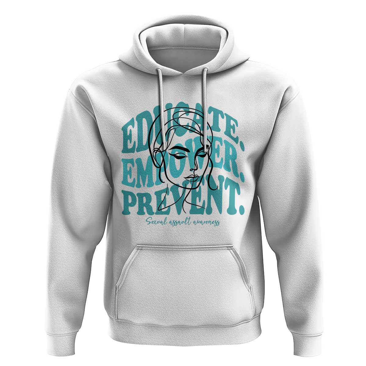 Sexual Assault Awareness Prevention Hoodie Educate Empower Prevent Women's Right