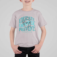 Sexual Assault Awareness Prevention T Shirt For Kid Educate Empower Prevent Women's Right