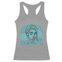 Sexual Assault Awareness Prevention Racerback Tank Top Educate Empower Prevent Women's Right