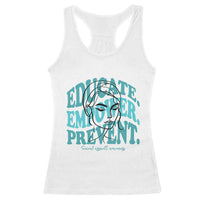 Sexual Assault Awareness Prevention Racerback Tank Top Educate Empower Prevent Women's Right