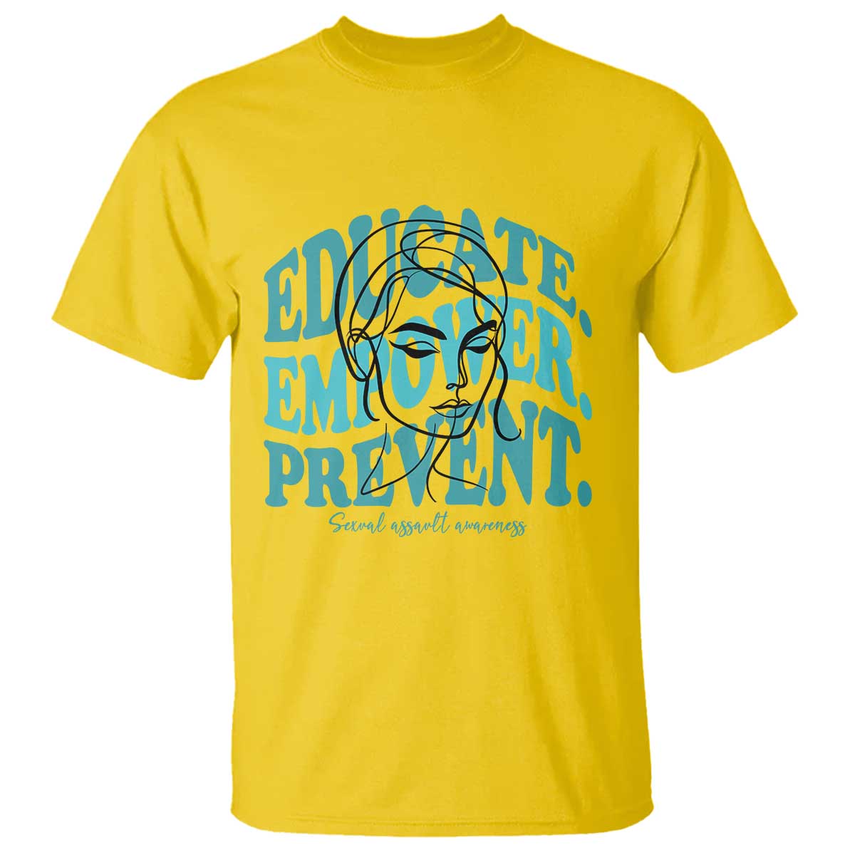 Sexual Assault Awareness Prevention T Shirt Educate Empower Prevent Women's Right