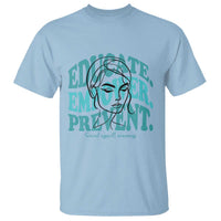 Sexual Assault Awareness Prevention T Shirt Educate Empower Prevent Women's Right