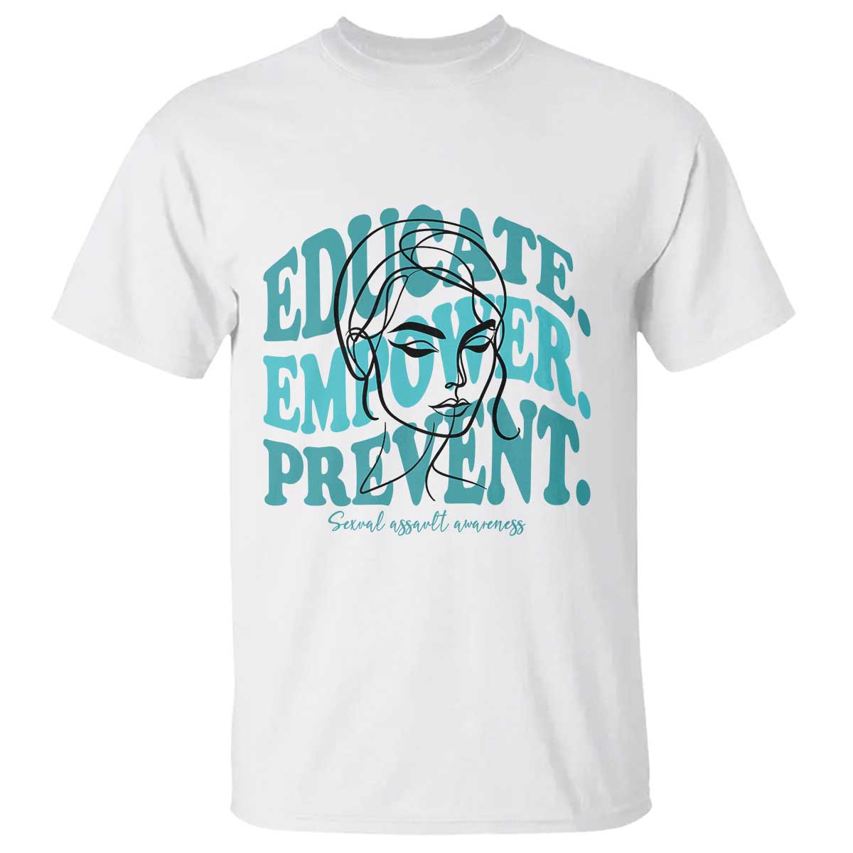 Sexual Assault Awareness Prevention T Shirt Educate Empower Prevent Women's Right