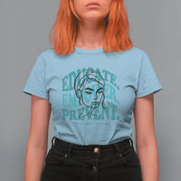 Sexual Assault Awareness Prevention T Shirt For Women Educate Empower Prevent Women's Right
