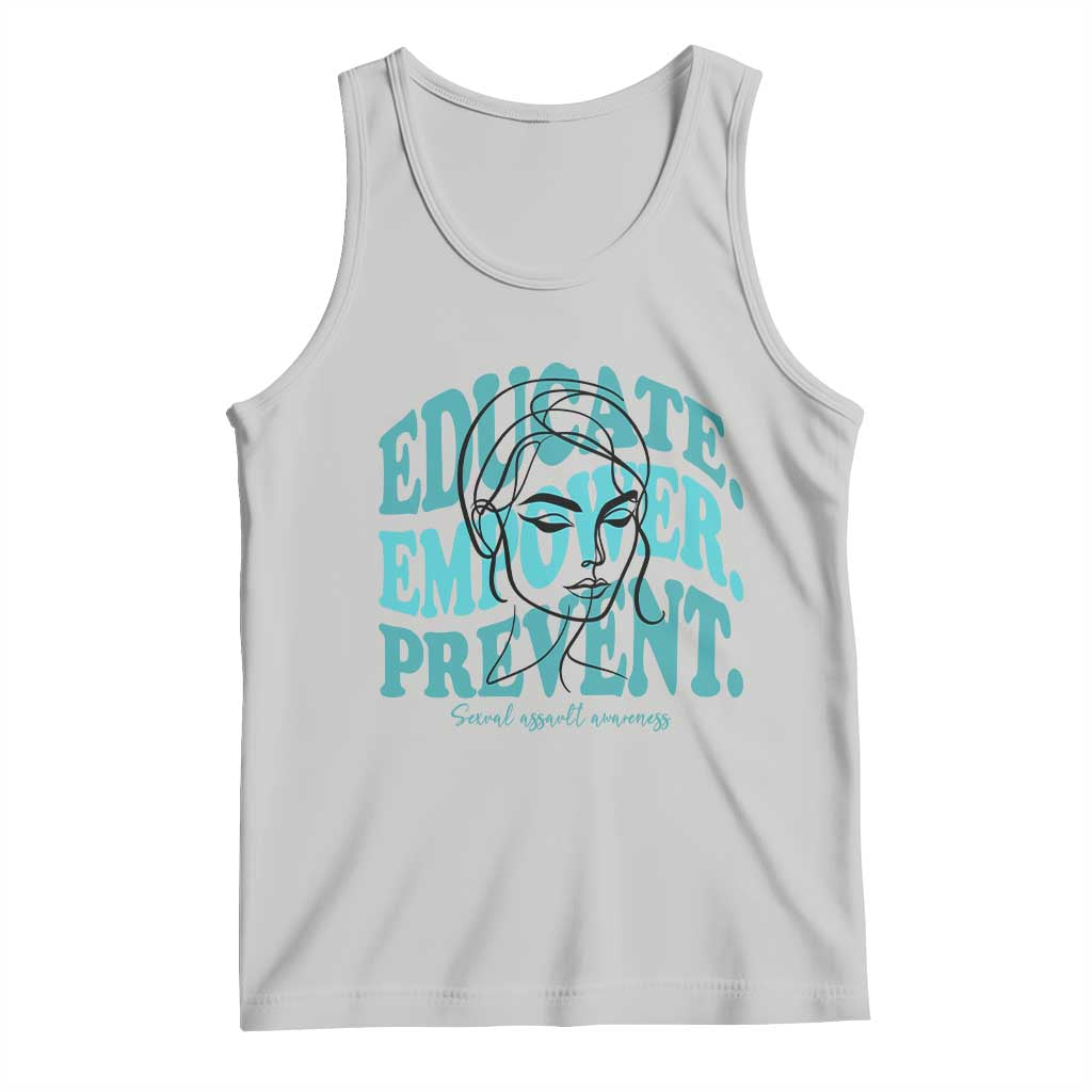 Sexual Assault Awareness Prevention Tank Top Educate Empower Prevent Women's Right