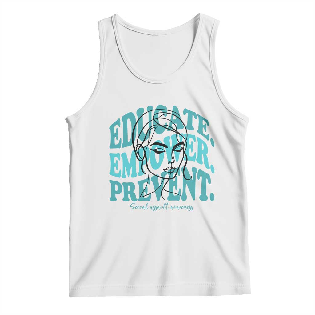 Sexual Assault Awareness Prevention Tank Top Educate Empower Prevent Women's Right