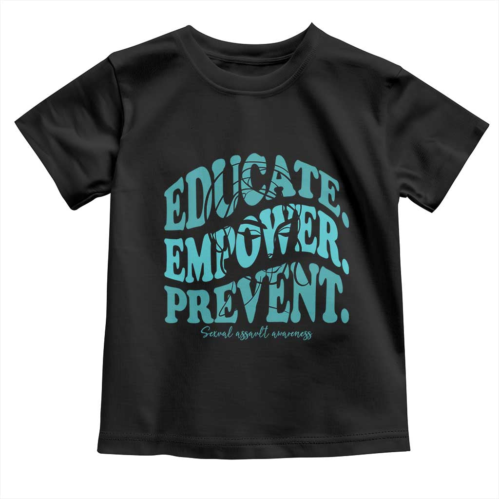 Sexual Assault Awareness Prevention Toddler T Shirt Educate Empower Prevent Women's Right