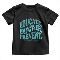 Sexual Assault Awareness Prevention Toddler T Shirt Educate Empower Prevent Women's Right