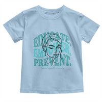 Sexual Assault Awareness Prevention Toddler T Shirt Educate Empower Prevent Women's Right