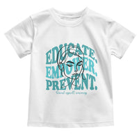 Sexual Assault Awareness Prevention Toddler T Shirt Educate Empower Prevent Women's Right