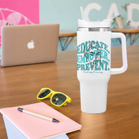 Sexual Assault Awareness Prevention Tumbler With Handle Educate Empower Prevent Women's Right