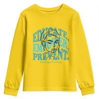 Sexual Assault Awareness Prevention Youth Sweatshirt Educate Empower Prevent Women's Right