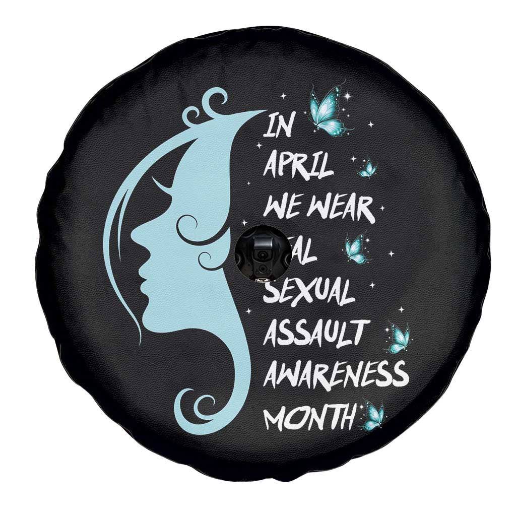 Sexual Assault Awareness Month Spare Tire Cover In April We Wear Teal Ribbon