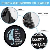 Sexual Assault Awareness Month Spare Tire Cover In April We Wear Teal Ribbon