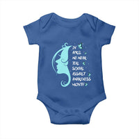 Sexual Assault Awareness Month Baby Onesie In April We Wear Teal Ribbon