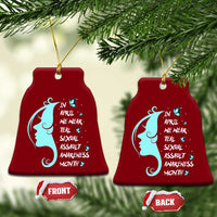 Sexual Assault Awareness Month Ceramic Ornament In April We Wear Teal Ribbon