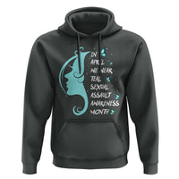 Sexual Assault Awareness Month Hoodie In April We Wear Teal Ribbon