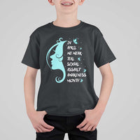 Sexual Assault Awareness Month T Shirt For Kid In April We Wear Teal Ribbon