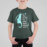 Sexual Assault Awareness Month T Shirt For Kid In April We Wear Teal Ribbon