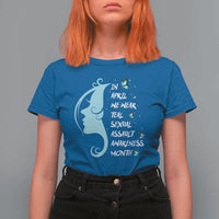 Sexual Assault Awareness Month T Shirt For Women In April We Wear Teal Ribbon