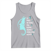 Sexual Assault Awareness Month Tank Top In April We Wear Teal Ribbon