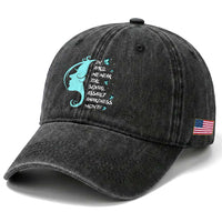 Sexual Assault Awareness Month Washed Cotton Baseball Cap In April We Wear Teal Ribbon