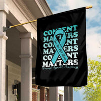 Sexual Assault Awareness Month Garden Flag Teal Ribbon Consent Matters You Are Not Alone