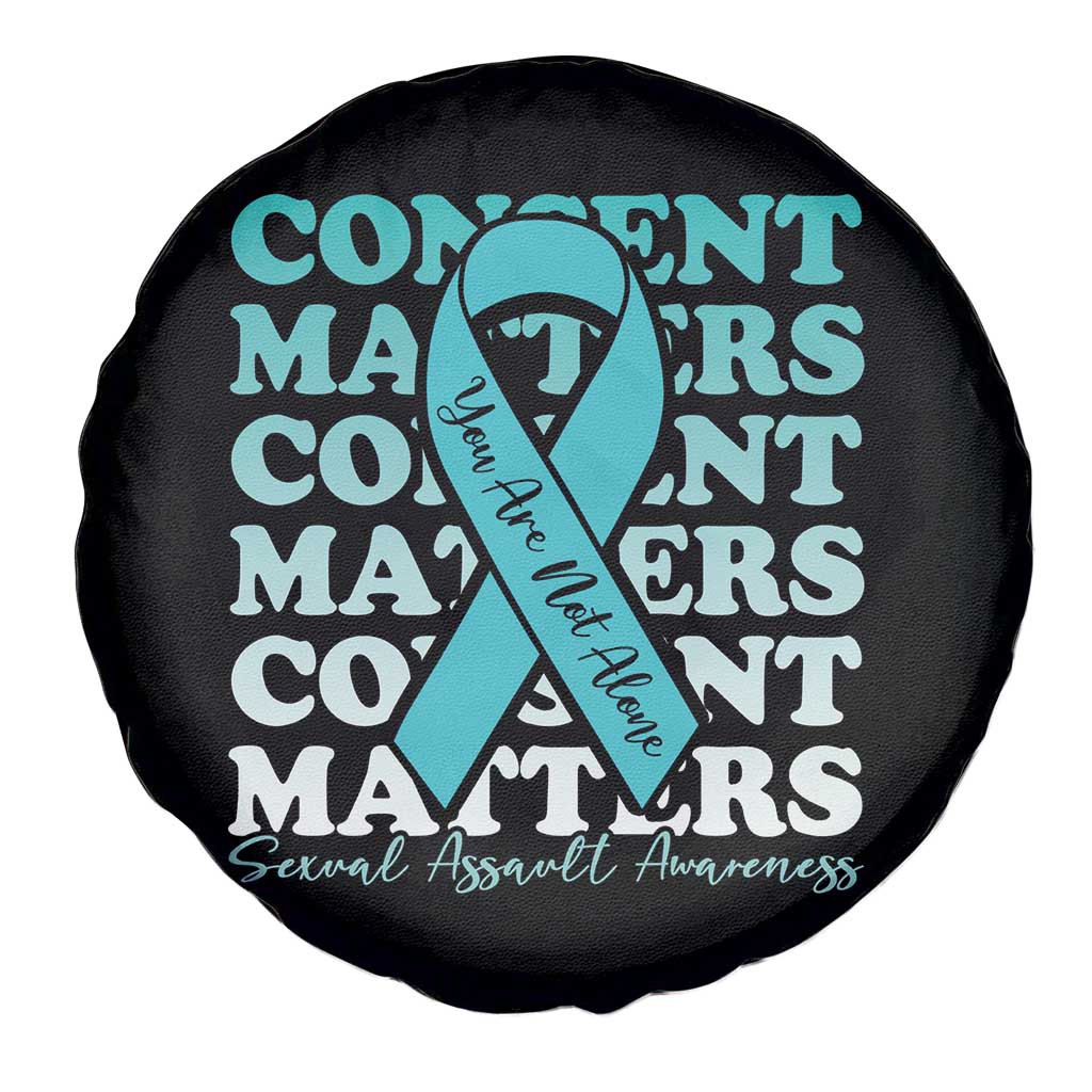 Sexual Assault Awareness Month Spare Tire Cover Teal Ribbon Consent Matters You Are Not Alone